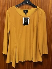 Tagged Anthony Xl Mustard Colour Long Sleeve Top