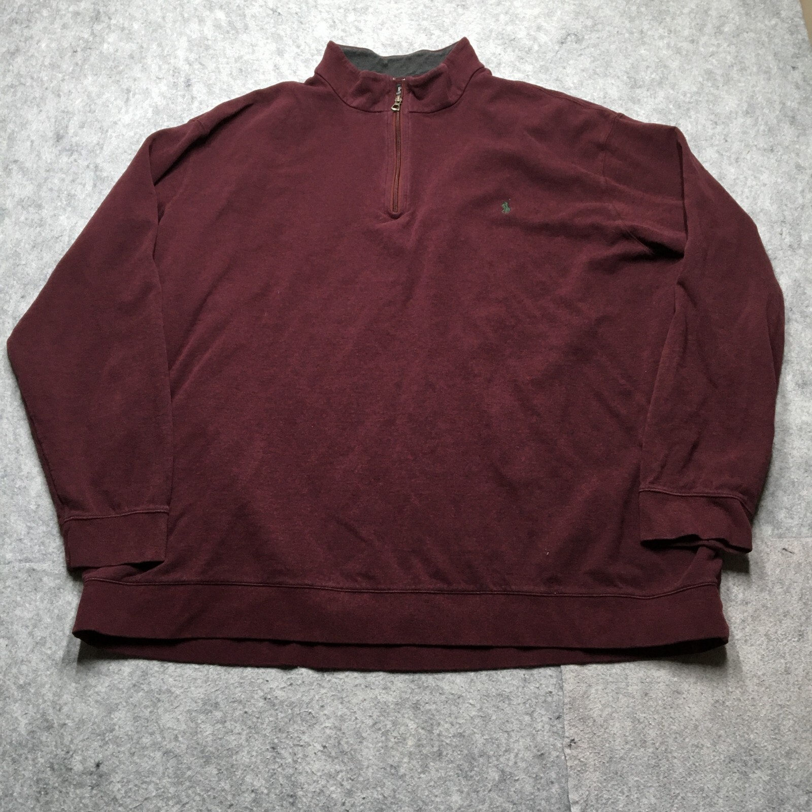 Polo Ralph Lauren Felpa Uomo Cerniera 1 4 Targa 4LT Rosso Performance Pony Pullover