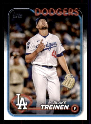 ドジャース選手(Blake Treinen)おまけ付き 2024 Topps Update #US196 Blake Treinen Los Angeles Dodgers | eBay