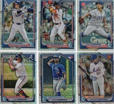 2024 Bowman Chrome Mega Box Mojo Refractors 1st Bowman & Rookie Cards - You Pick
