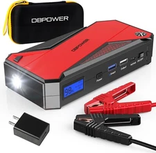 DBPOWER Peak 2000A 18000mAh Portable Car Jump Starter (up to 7.2L Gas, 5.5L