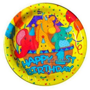 Noah S Ark 1st Birthday Small Paper Plates 8 Birthday Party