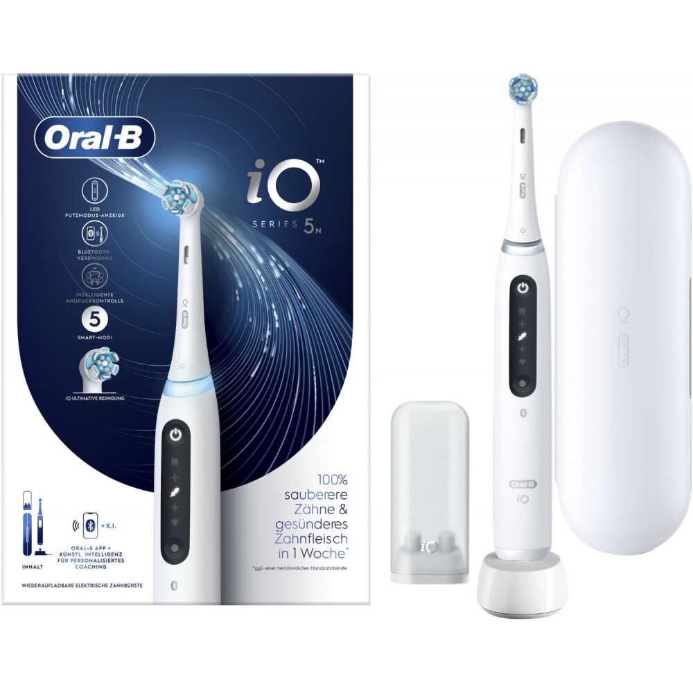Oral-B iO Series 5 - Электрический таймер с белым магнитом-Технологичный таймер 21990₽