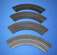 Atlas Eldon Lionel HO Scale Slot Car Track Curved Section 1233 Lot of (8)