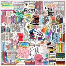 Stickers for Library, Scrapbooking, Schooling, Reading - Junk Journal Supplies,