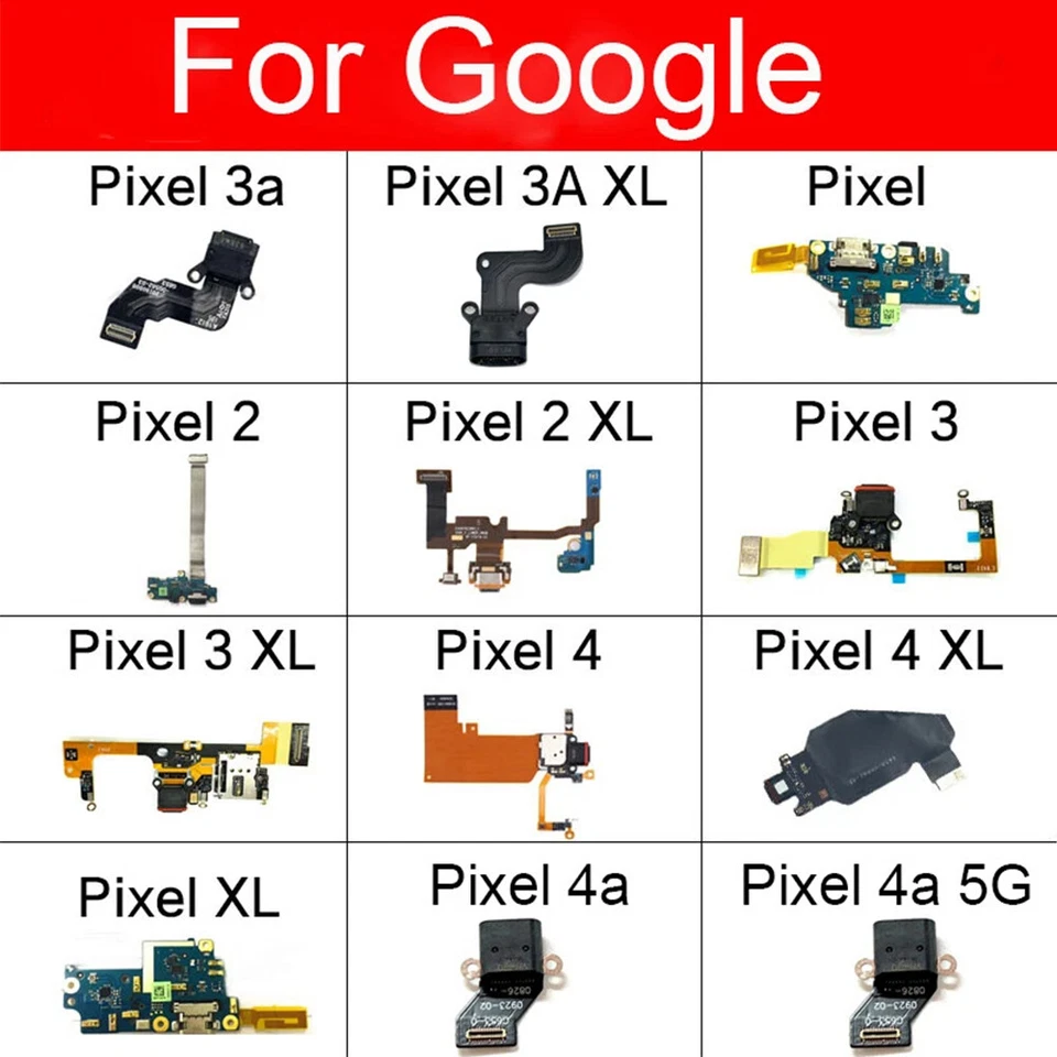 USB Charging Port Dock Flex Cable For Google Pixel 2 2XL 3 3XL 3A XL 4 4XL 4A IM - Image 3 of 4
