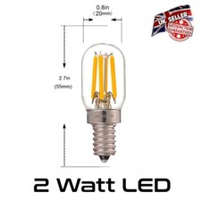 Fridge Microwave Cabinet Light Bulb - LED Lamp 2W - E14 SES 240V *UK Supplier*