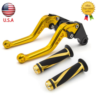 For Honda GROM MSX125 2014-2023 CNC Brake Clutch Levers Grips Short 2020 2023