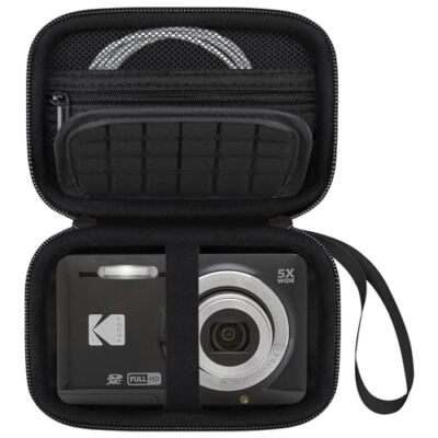 Camera Carrying Case for KODAK PIXPRO FZ55 / FZ53 / FZ45 / Black+