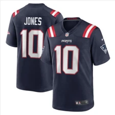 NFL Nike New England Patriots Mens Mac Jones Player Game Jersey, Navy, 3XL