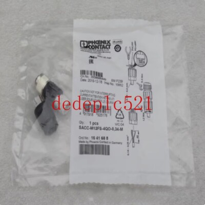 1 PCS NEW IN BOX Phoenix Steckverbinder SACC-M12FS-4QO-0,34-M 1641688