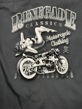Renegade Classics Motorcycle Clothing Houston TX Mens M  Dickies Mechanic Shirt