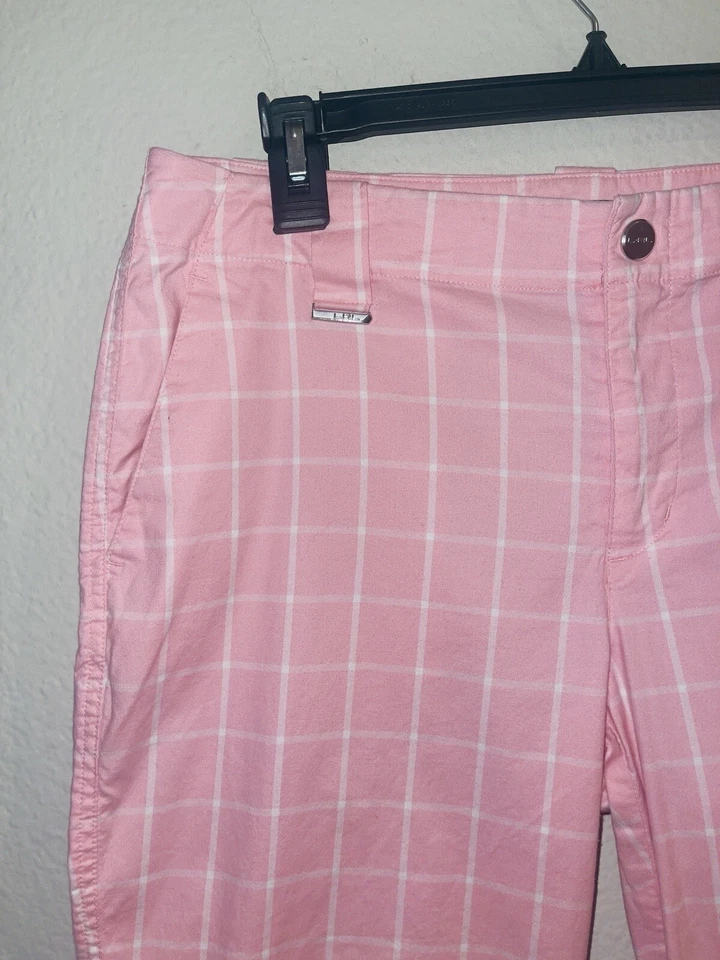 Pantalón capri Ralph Lauren etiqueta negra rosa a cuadros Foto 2 de 4