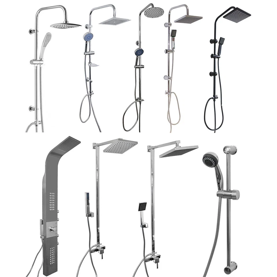 Grafner Duschgarnitur Duschstange Handbrause Duscharmatur Regendusche Duschset