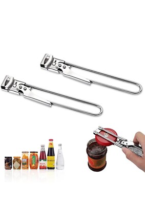 Adjustable Multifunctional Stainless Steel Can Opener Jar Lid Gripper Kitchen