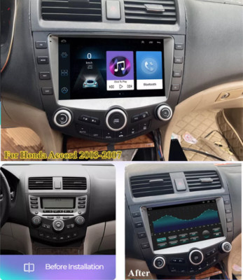 9'' Android CarPlay w/ Cam GPS Radio Stereo For Honda Accord 2003 2004 2005-07 US