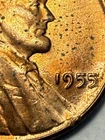 ** 1955 UNC. RED LINCOLN CENT- POOR MAN'S DOUBLE DIE ERROR - PRICED TO SELL 🔥**