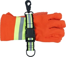 Firefighter Glove Strap | Glove Holder with Glove Leash Swivel Snap Hook,Reflect