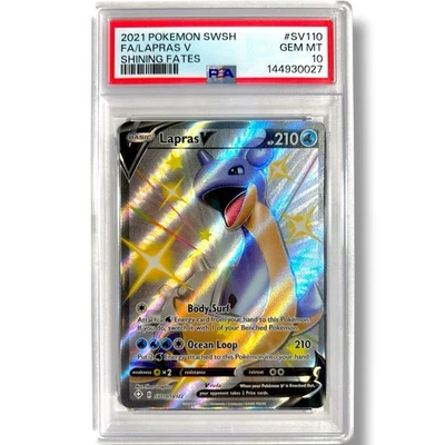 lapras v pokemon card value - SV110/SV122 - Shiny Holo Rare - Shining Fates [W] Power Splash (40x) This attack does 40 damage for each Energy attached to this Pokmon Lapras V SV110 Price 2026