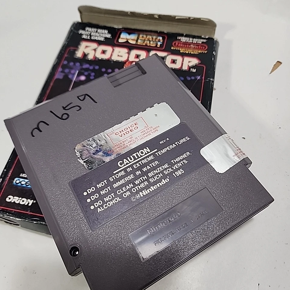 Juego RoboCop Nintendo NES Con Caja (1988) Sin Manuales - Probado Foto 4 de 4