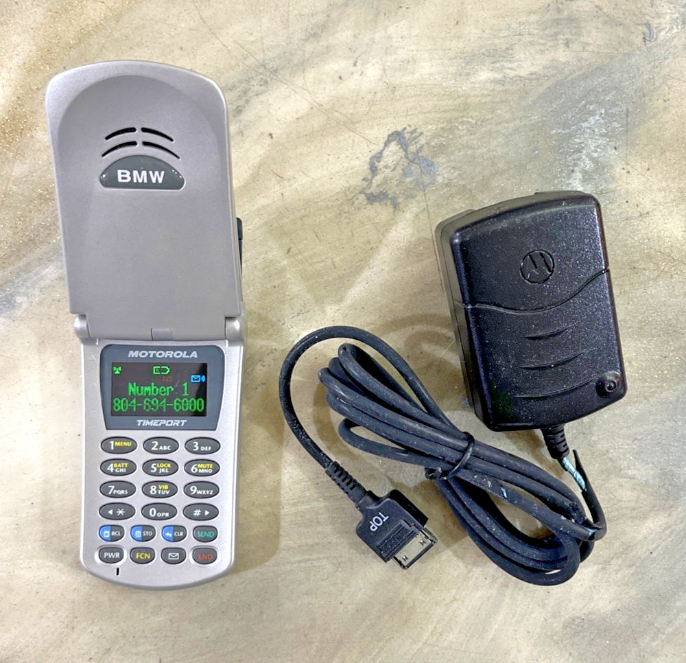 TESTED 01-05 BMW E65 740i 745i MOTOROLA TIMEPORT P8767 FLIP PHONE