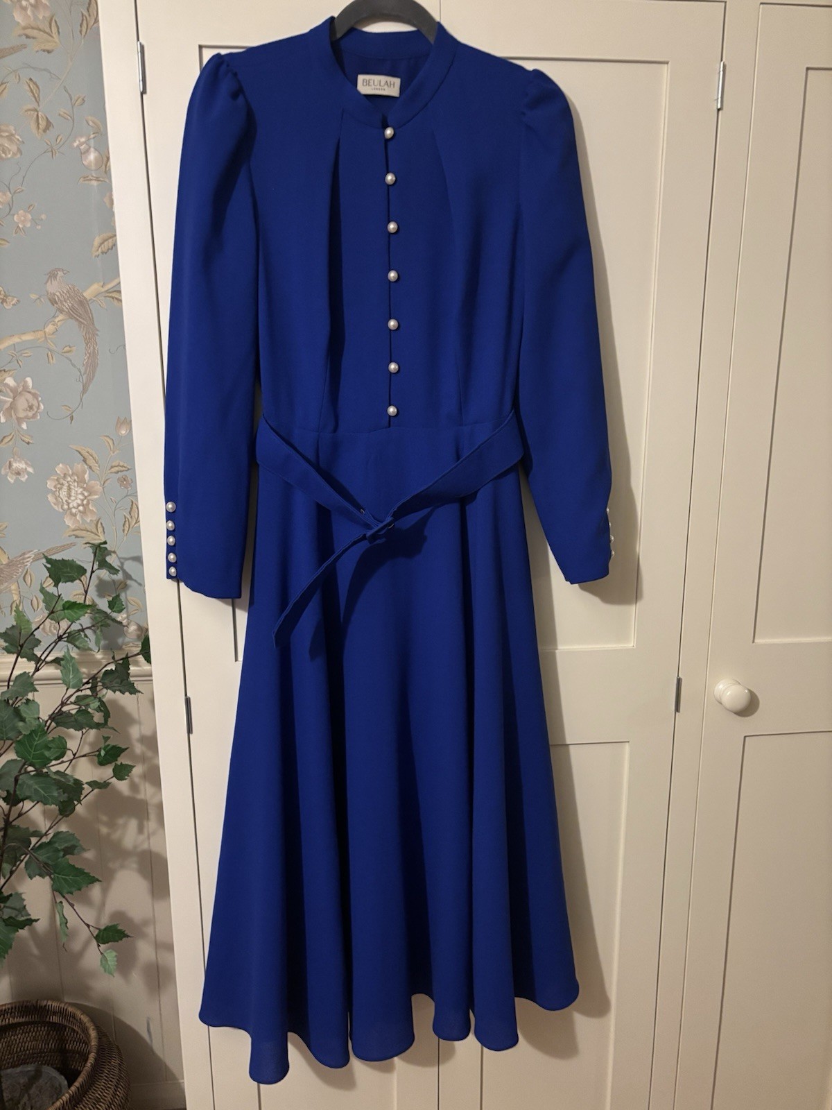 BEULAH AHANA ELECTRIC BLUE  DRESS SIZE 10 NEW WITHOUT TAGS 