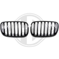 KüHlergrill KüHlergitter Schwarz GläNzend FüR Bmw X5 E70 X6 E71