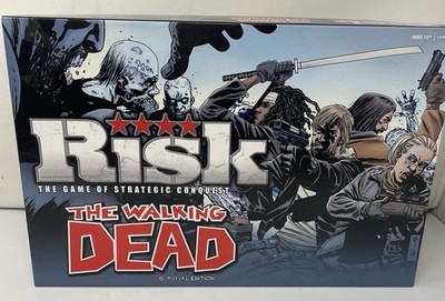 The Walking Dead Risk Survival Edition AMC Zombie Conquest Board Game Hasbro