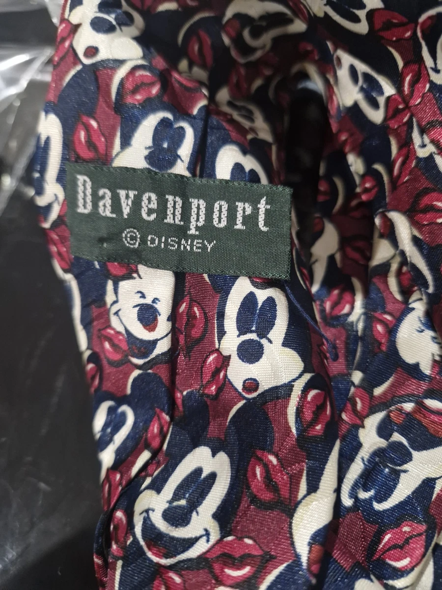 Mens DAVENPORT DISNEY Mickey Mouse And Lips  Novelty Tie