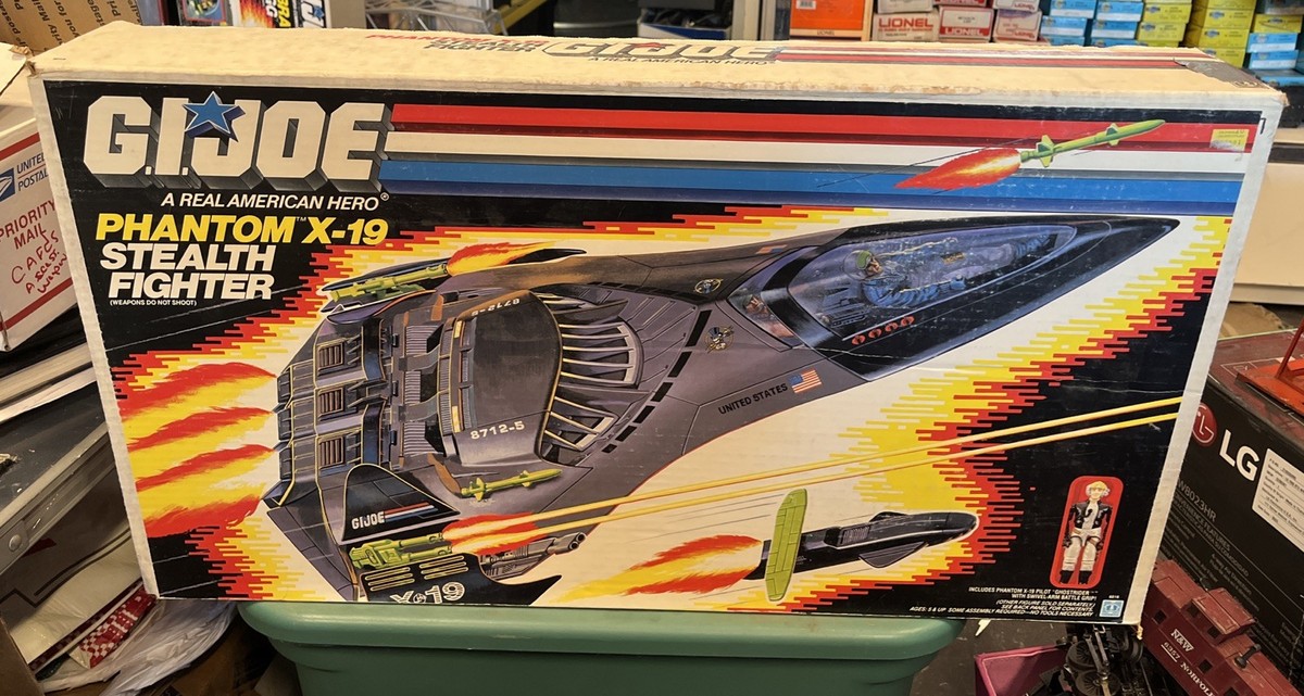 Hasbro 1980's G I Joe Phantom X-19 Stealth Fighter W/original Box