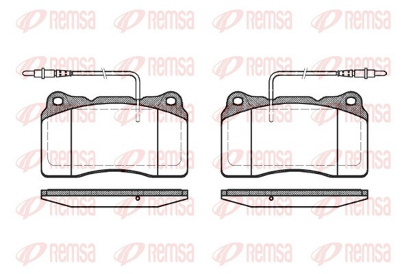 Bremsbelagsatz Scheibenbremse Remsa 0666.14 FüR 607 Ulysse Fiat Peugeot 9D 9U C8-image