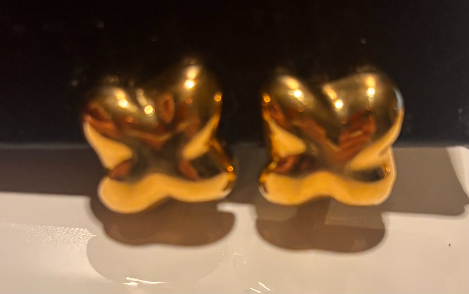 VIntage (1990's) clip on earrings (Trifari or Monet)