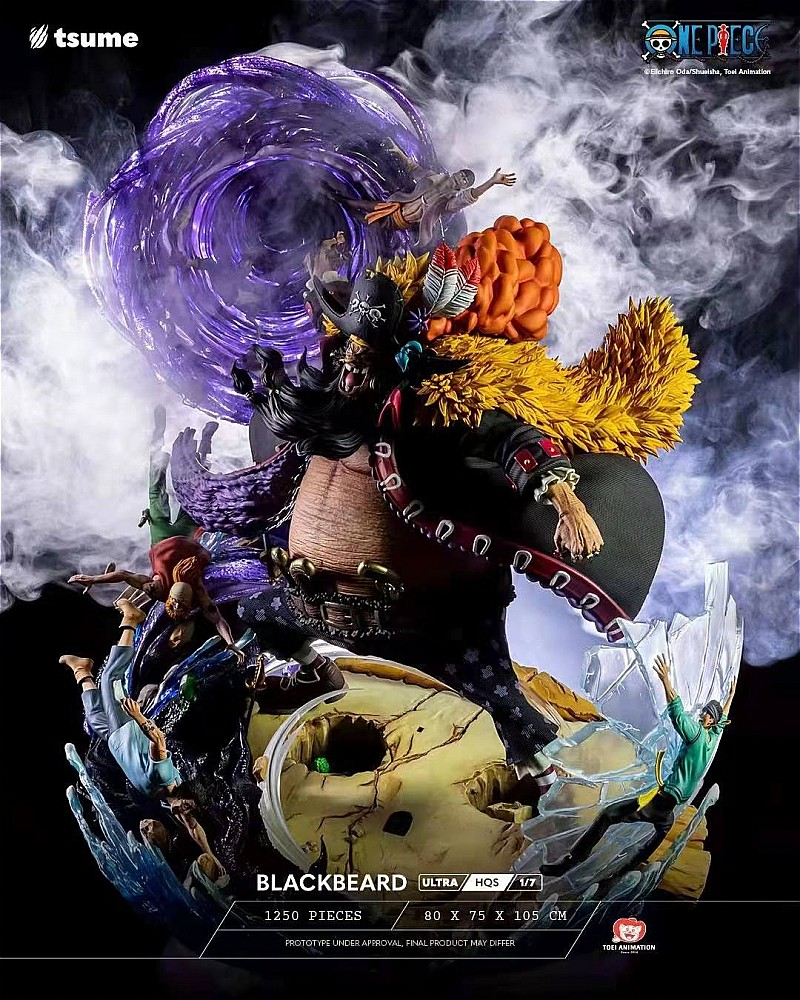 TSUME HQS Blackbeard One Piece Limited Statue Figure 1/7 Model