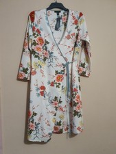 Atmosphere Uk 16 Wrap Floral 3/4 Sleeve  Dress