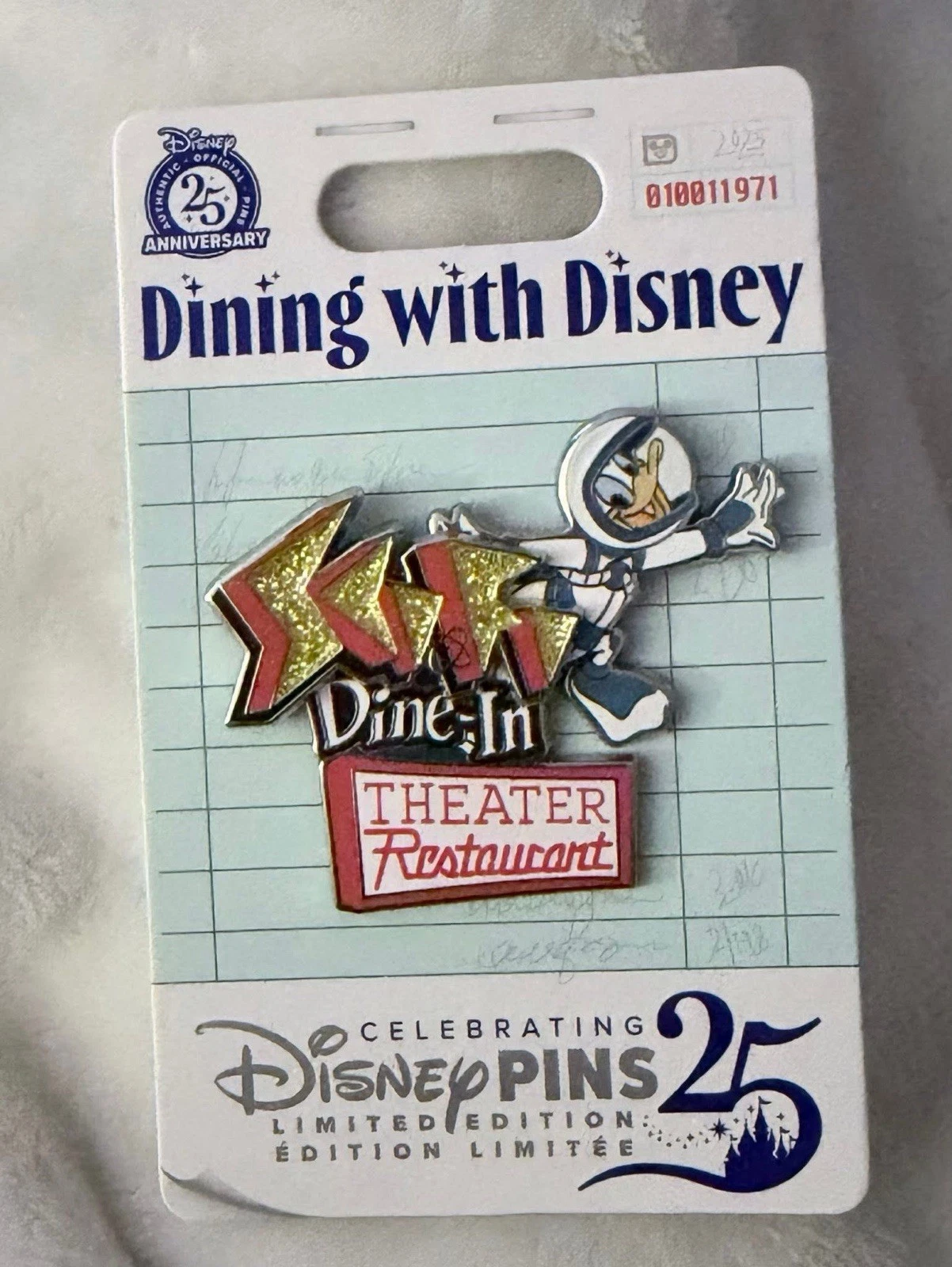 2025 WDW Dining with Disney Sci-Fi Dine-In Restaurant LE 2500 Pin Donald Duck
