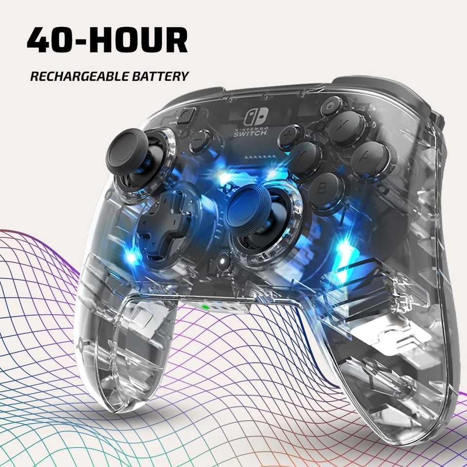 Afterglow LED Wireless Deluxe Gaming Controller - (Nintendo Switch) (UK IMPORT) - Image 3 of 4