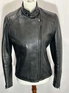 Blouson En Cuir De Cerf HEIN GERICKE - Taille 60 (EUR) / 50 (US) - Occasion Très Bon état - Noir