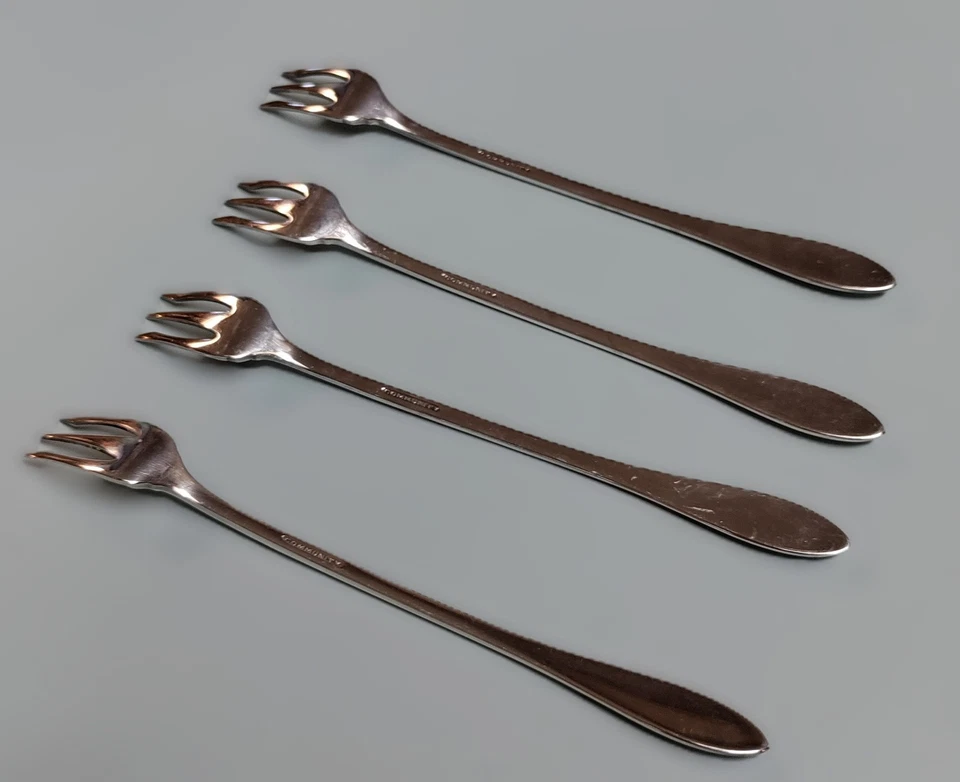 Tenedor de cóctel/marisco vintage Lady Hamilton 6 1/4" ONEIDA envío gratuito  Foto 4 de 4