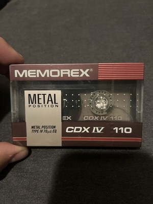 MEMOREX  CDX IV  110 TYPE IV  METAL 1989 USA  BLANK CASSETTE TAPE (1)   (SEALED)