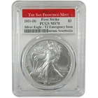 2021 (S) Type 2 American Silver Eagle MS 70 PCGS Emergency SKU:IPC5357