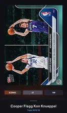 Digital | 2025 Topps Now Aqua #73 Cooper Flagg Kon Knueppel Rookie RC /199