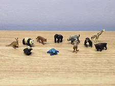 Lot of 11 Rubber Safari LTD Mini Wild Animals Tiger Asian Elephant Leopard Giant