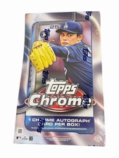 2025 Topps Chrome MLB Baseball Hobby Box Factory Sealed Brand New Debut Patch