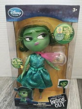INSIDE OUT DISGUST DELUXE TALKING DOLL DISNEY STORE LIGHT UP MEMORY 9.5" PIXAR