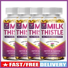 Milk Thistle 1200 mg Silymarin w/ Dandelion Root Liver Support 120 capsules