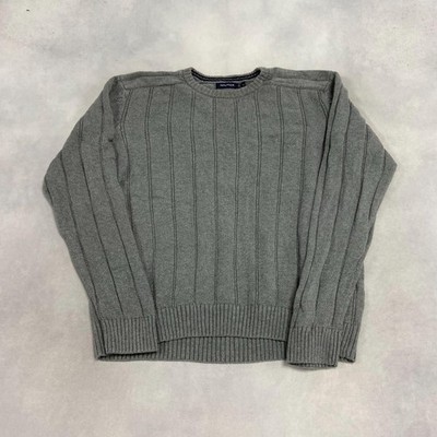 Nautica Strickpullover gemustert Grobstrick Pullover Herren XL