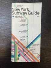 NY City Subway Map,  Vintage 1978, Mint