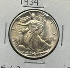 1934 Walking Liberty Silver Half Dollar 50c BU