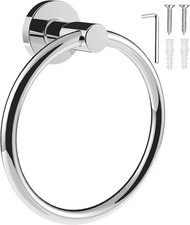 Stainless Steel Towel Ring Heavy Duty Bathroom Hand Towel Holder Chrome
