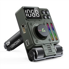 FM Bluetooth 5.3 Transmitter for Car, Adjustable Treble and Bass Sound